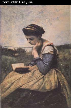 Jean Baptiste Camille  Corot Liseuse dans la campagne (mk11)